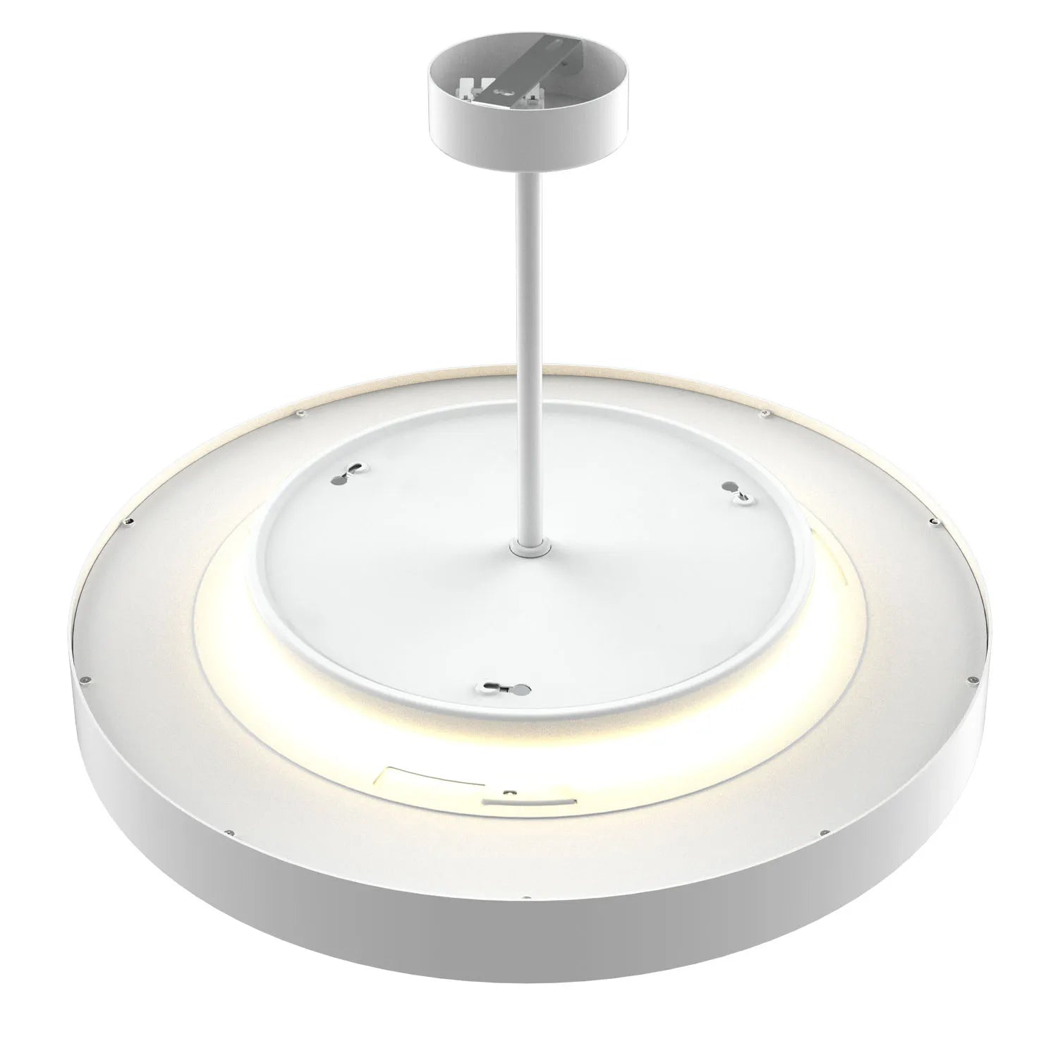 LunaRing Rod-Mounted Ceiling Light – 130lm/W, Tri-Colour, 30-50W Adjustable Power