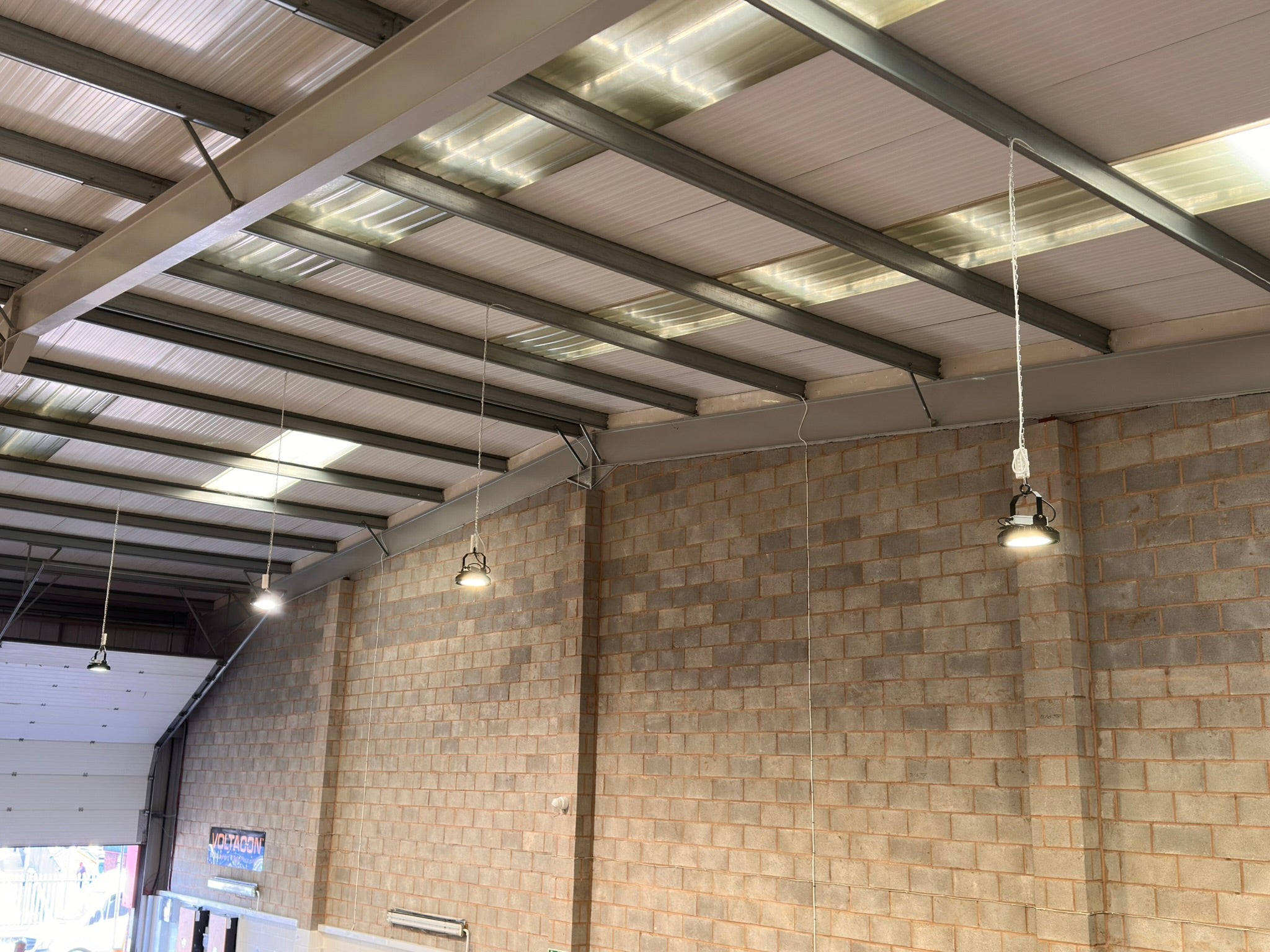 LED Bay Light providing bright lighting for workshop and factory applications
