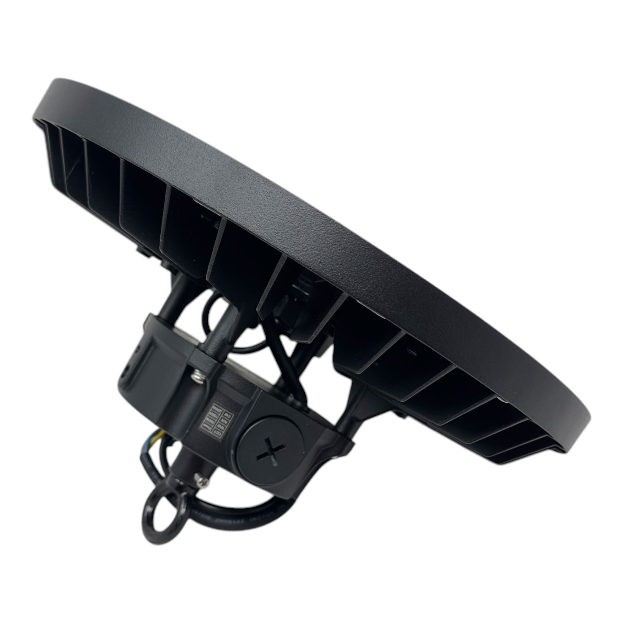 Side angle of Paragon LED Bay Light for warehouse and industrial lighting