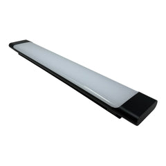 Voltaled Uranus, LED Strip Light Batten 60cm, 20W - Black Office Garage Ceiling