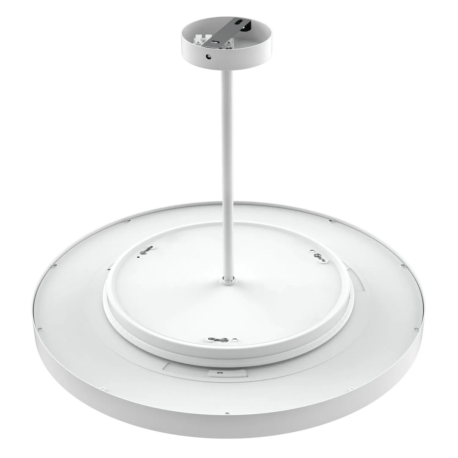 LunaRing Rod-Mounted Ceiling Light – 130lm/W, Tri-Colour, 30-50W Adjustable Power