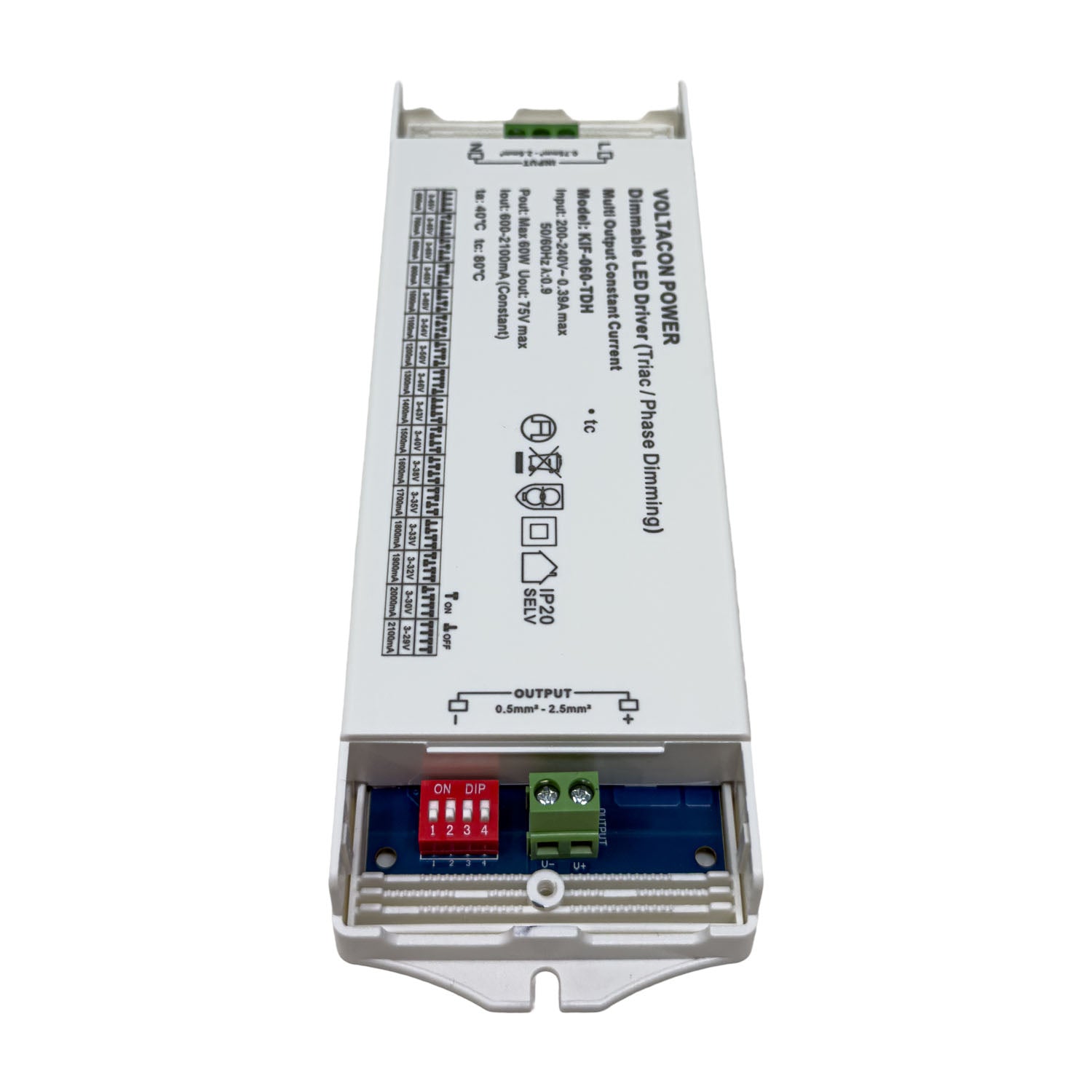 Voltacon AC Triac LED Dimmable Driver 60W Constant Current