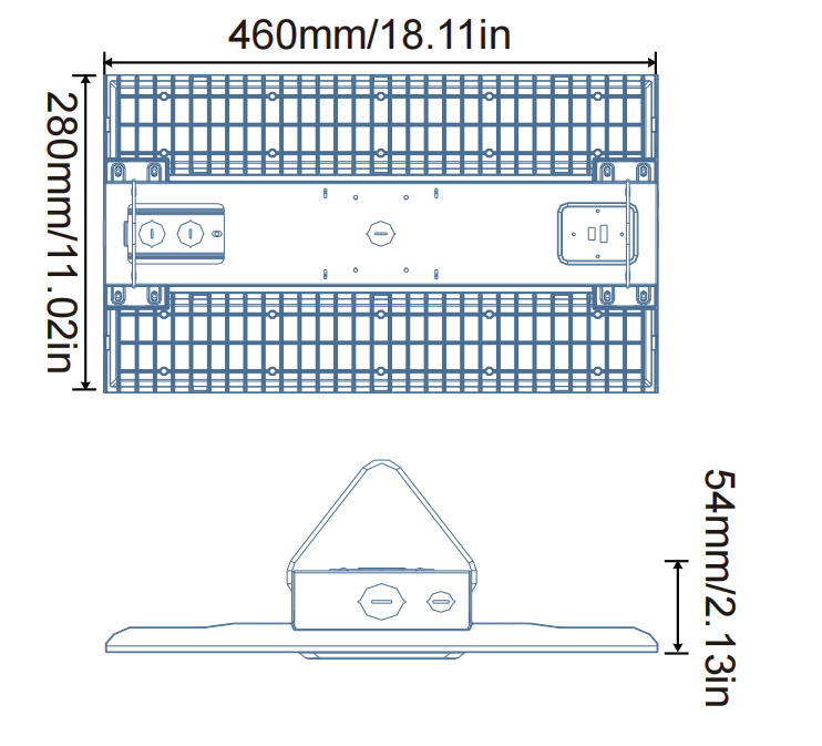 ZEUS Linear LED High Bay 240W Tri Colour. 1-10V Dimmable