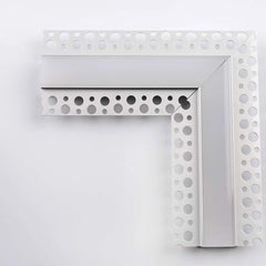 Recessed Aluminium LED strip Profile for Drywall / Plasterboard