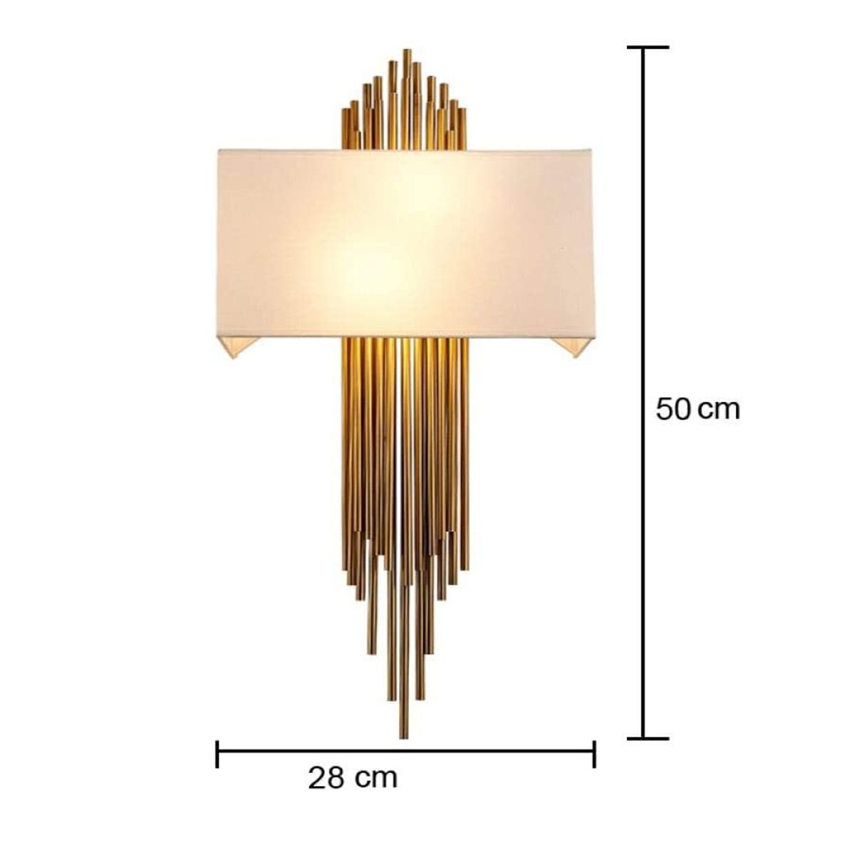 Lavenham Luxurious Wall Light Gold Finish 6W LED Bulb