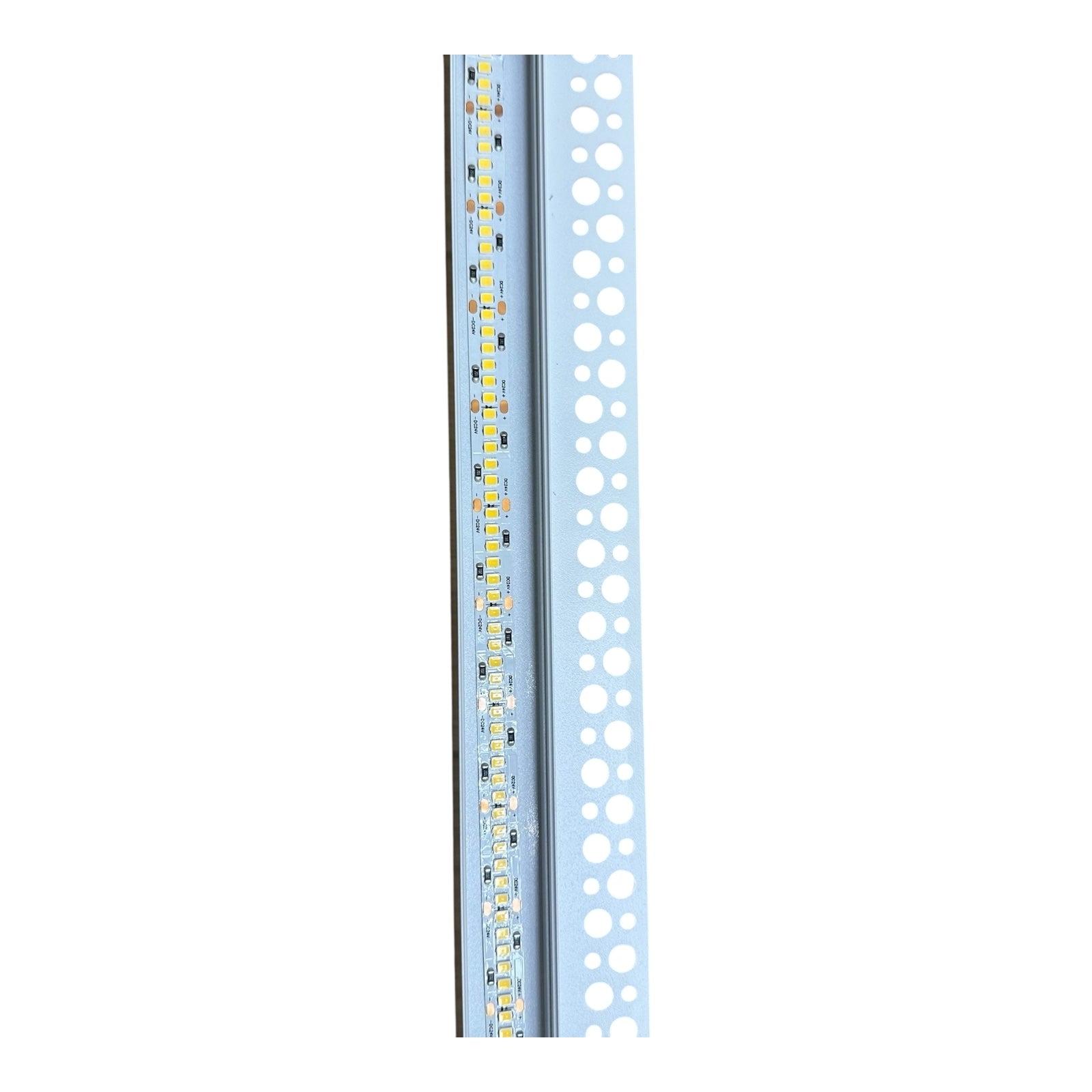 LED Recessed Drywall Profile for Corner Closing - Flange at the Top (1 metre)