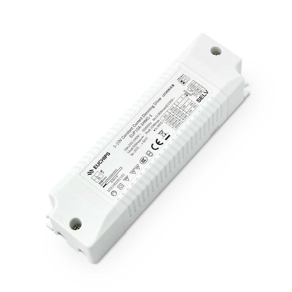 EUCHIPS LED Driver 10W 1-10V & 0-10V Dimmable Constant Current ...