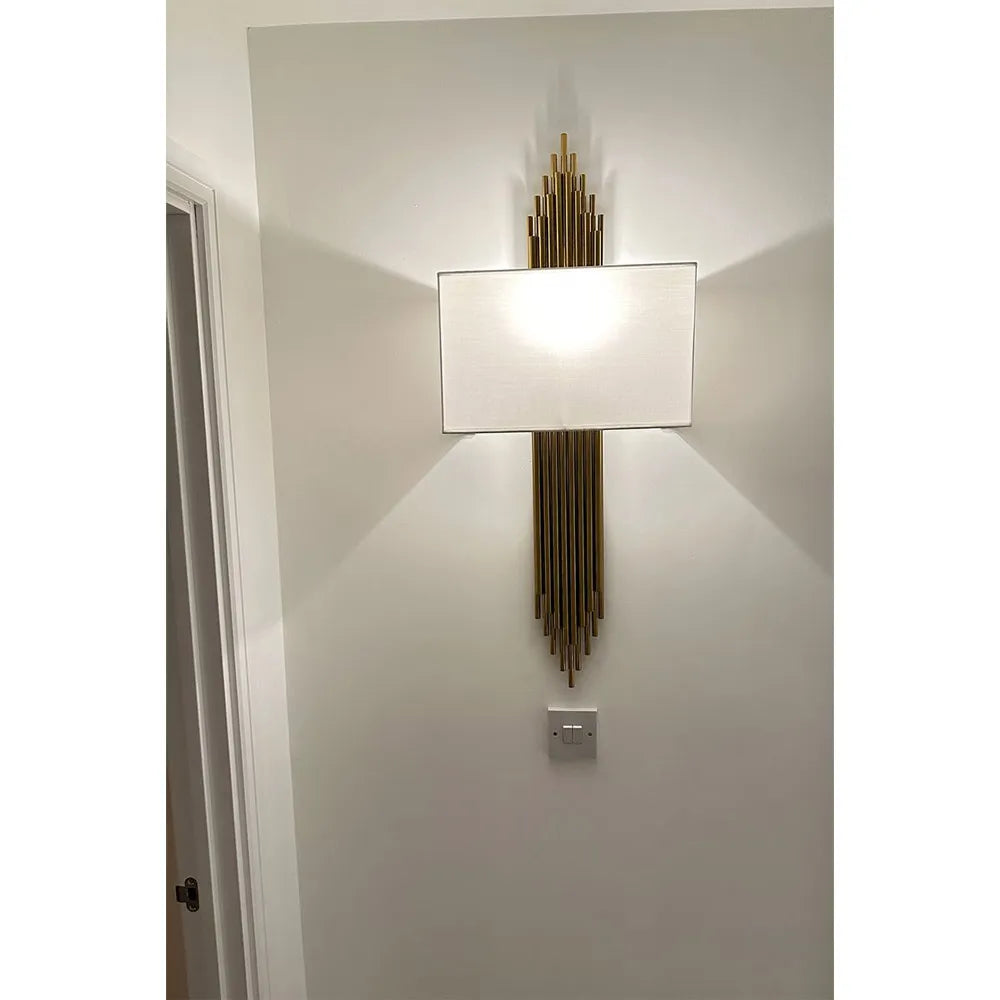 Lavenham Luxurious Wall Light Gold Finish 6W LED Bulb