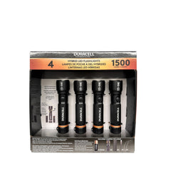 Duracell LED Torch Durabeam - 4 Pack - 1500 Lumens - Aluminium - Batteries Included