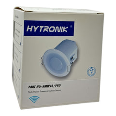 Hytronik Microwave Motion Sensor Ceiling 360 Degree Occupancy Light Switch HMW28 Flush-mounted