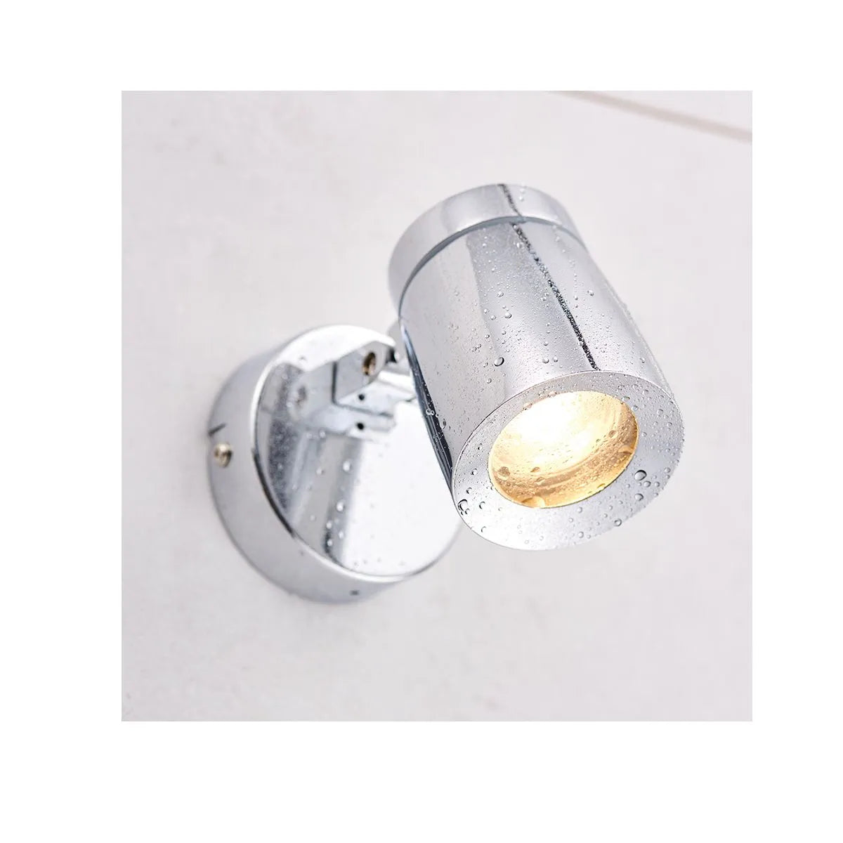 Knight Polished Chrome Bathroom Single LED Spot Light