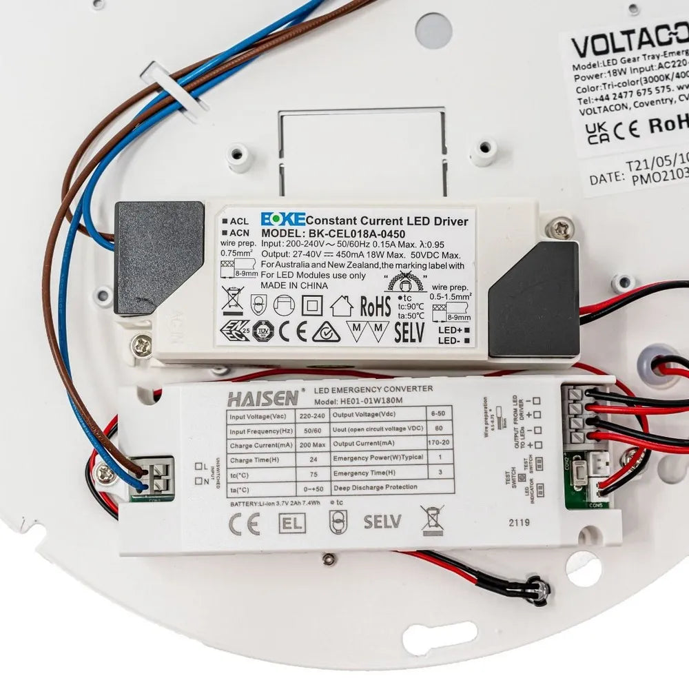 LED Gear Tray 18Watt - Emergency Battery - Tri Colour