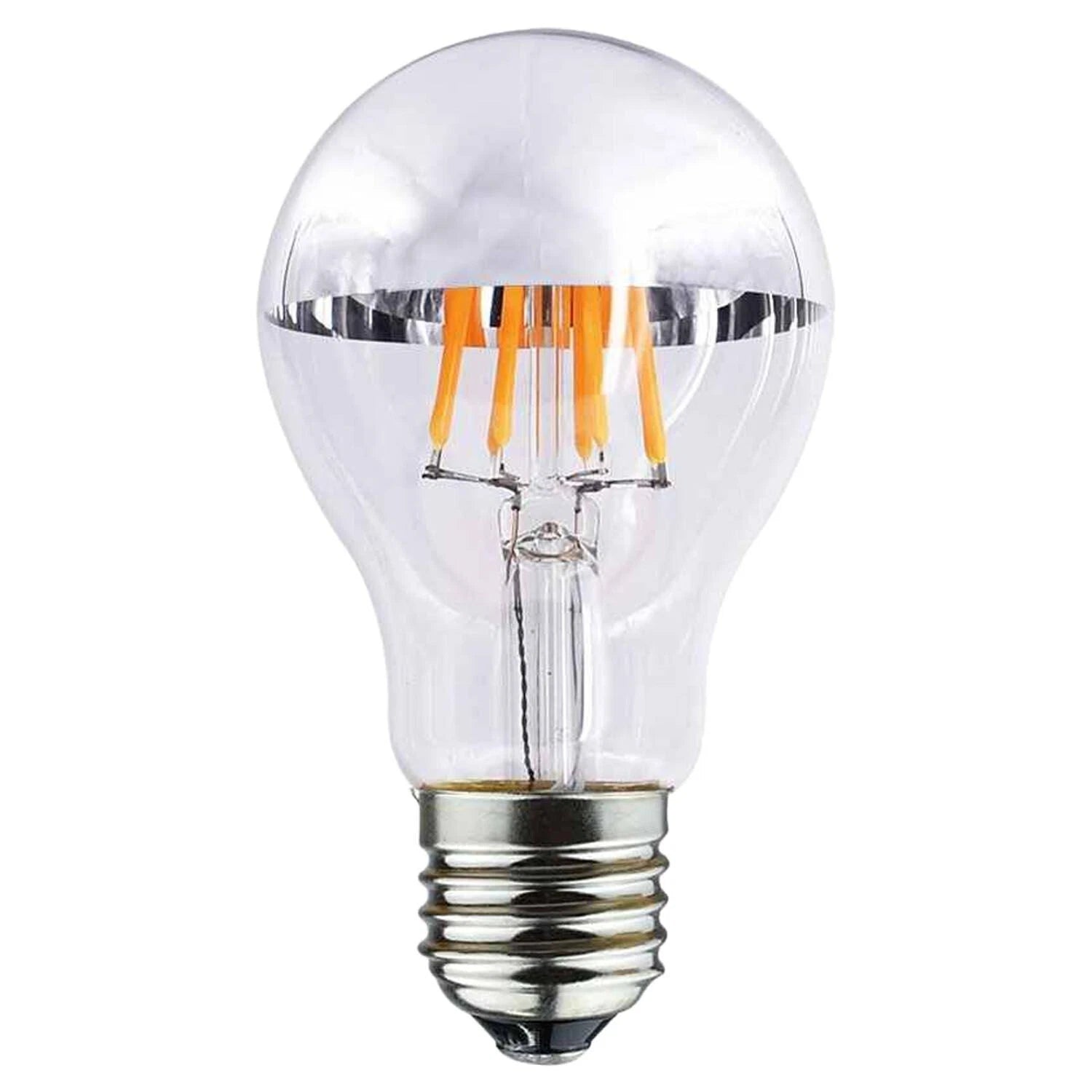 LED Retro Filament Bulb Mirror Top Warm White Dimmable E27