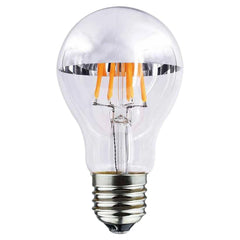 LED Retro Filament Bulb Mirror Top Warm White Dimmable E27