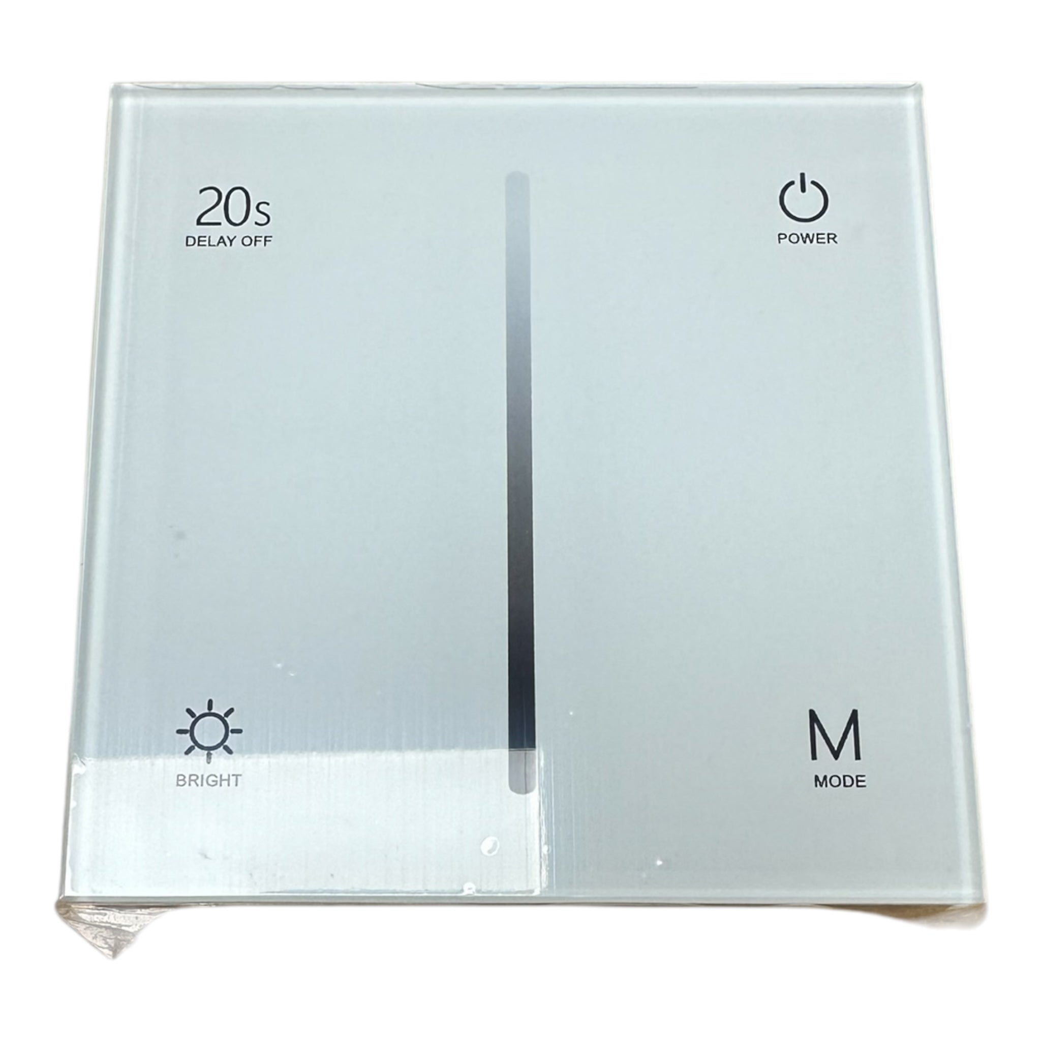 LED Dimmer Switch - AC TRIAC - Touch Glass Panel White