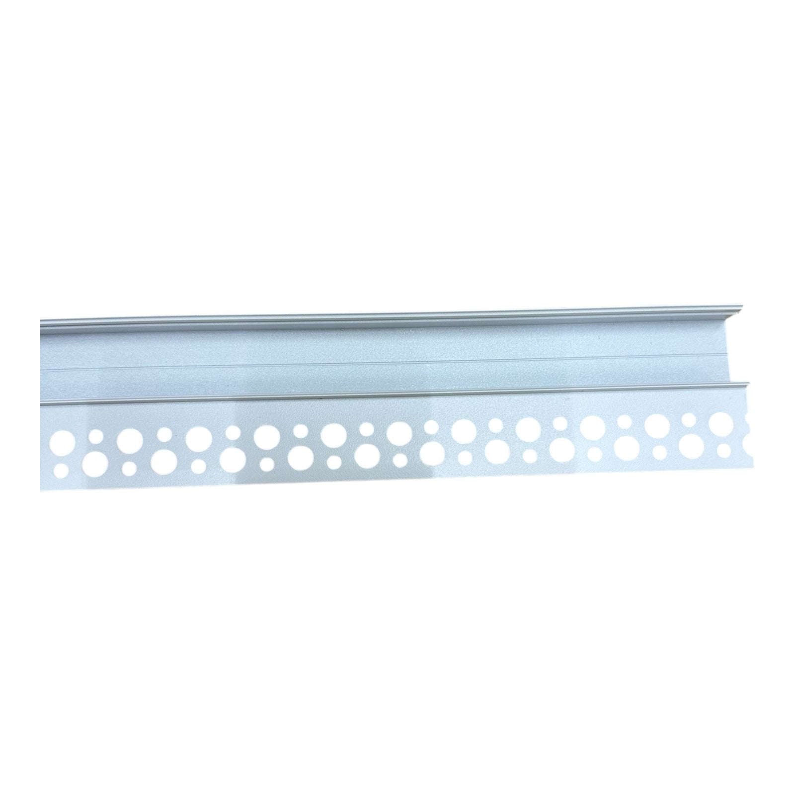 LED Recessed Drywall Profile for Corner Closing - Flange at the Top (1 metre)