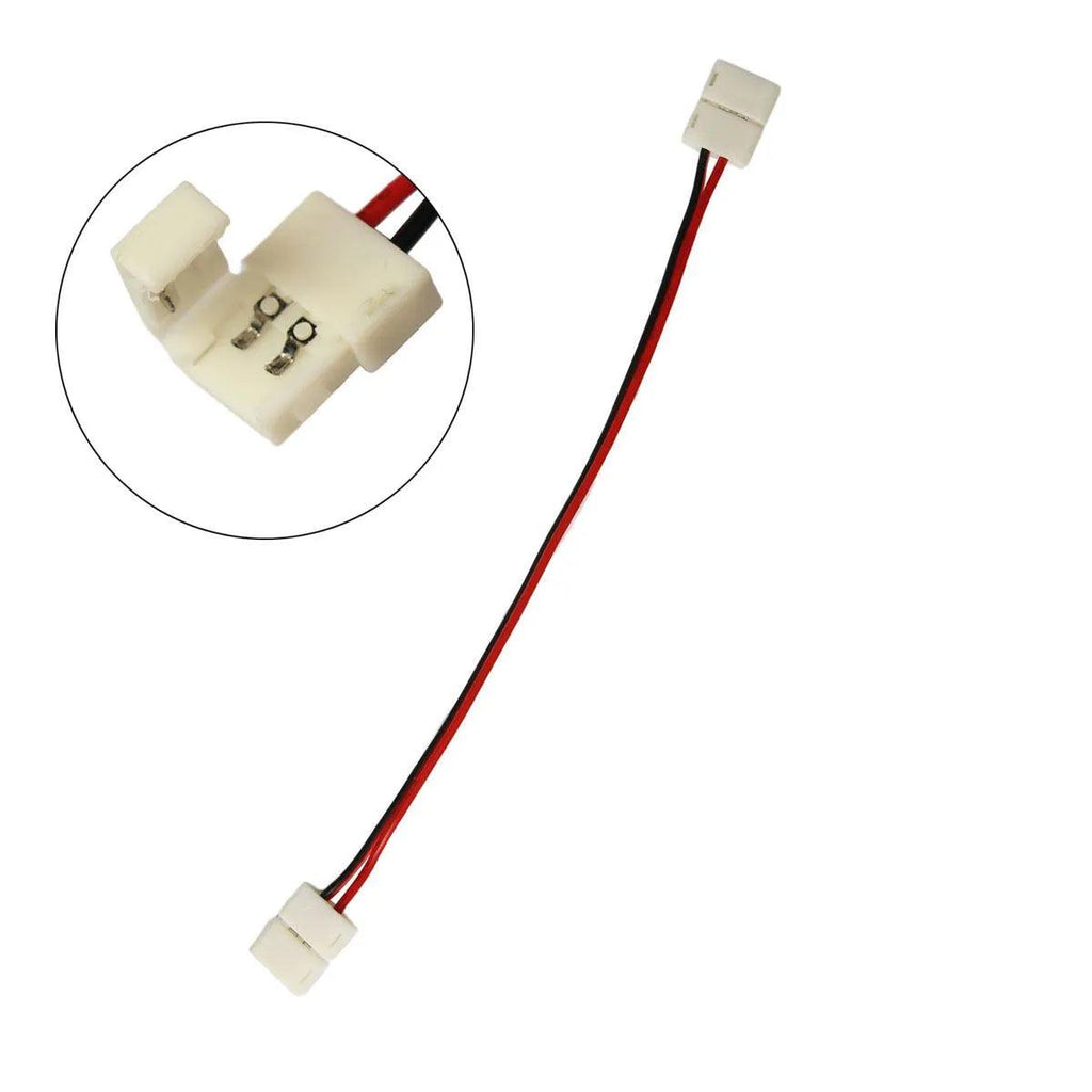 VISSQH LED Strip Extension Kabel 12m + 10 Verbinder - Für 12V/24V LED Streifen, 22 AWG