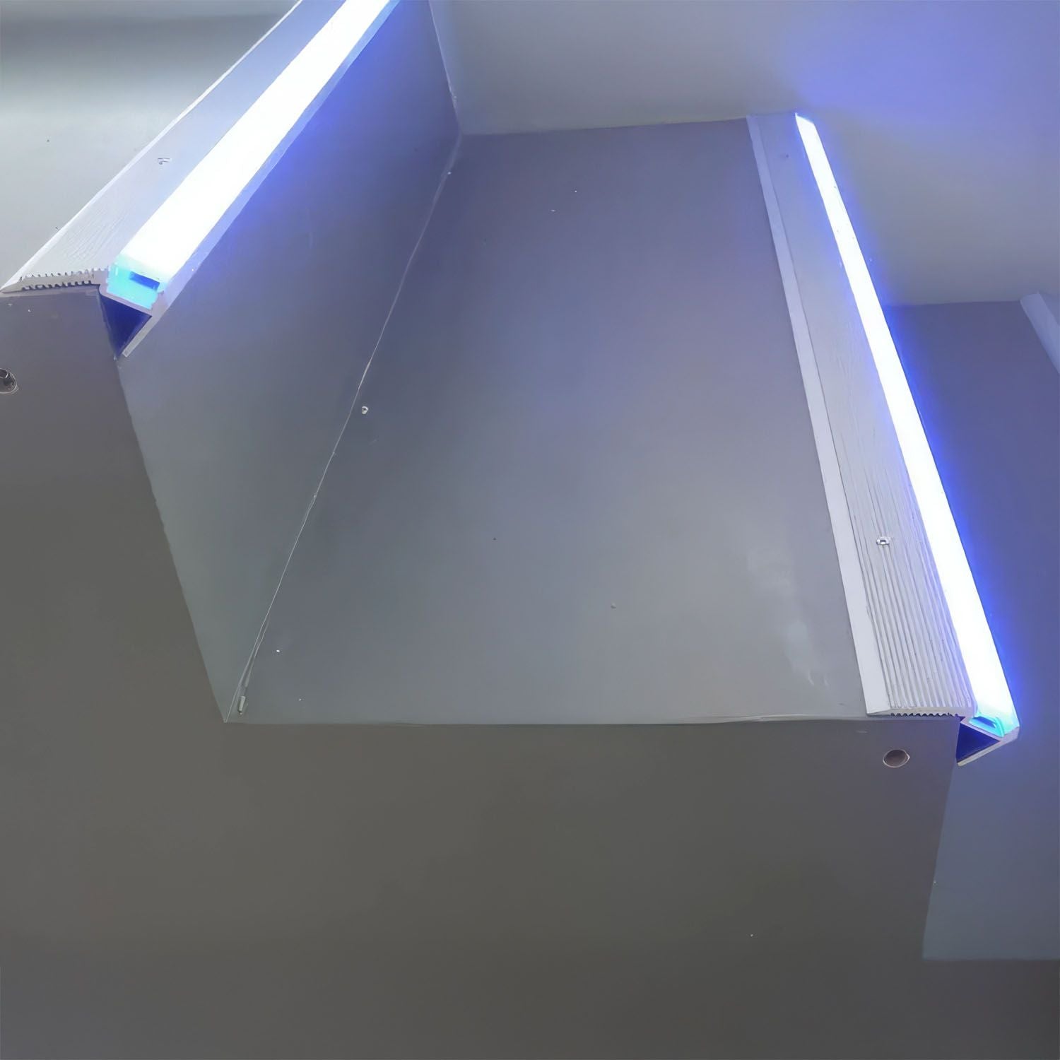 Aluminium Profile For Stair/ Edge / Trim 1 Meter for LED Strips Frosted Cover