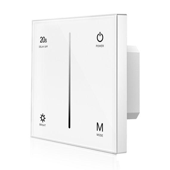 LED Dimmer Switch - AC TRIAC - Touch Glass Panel White