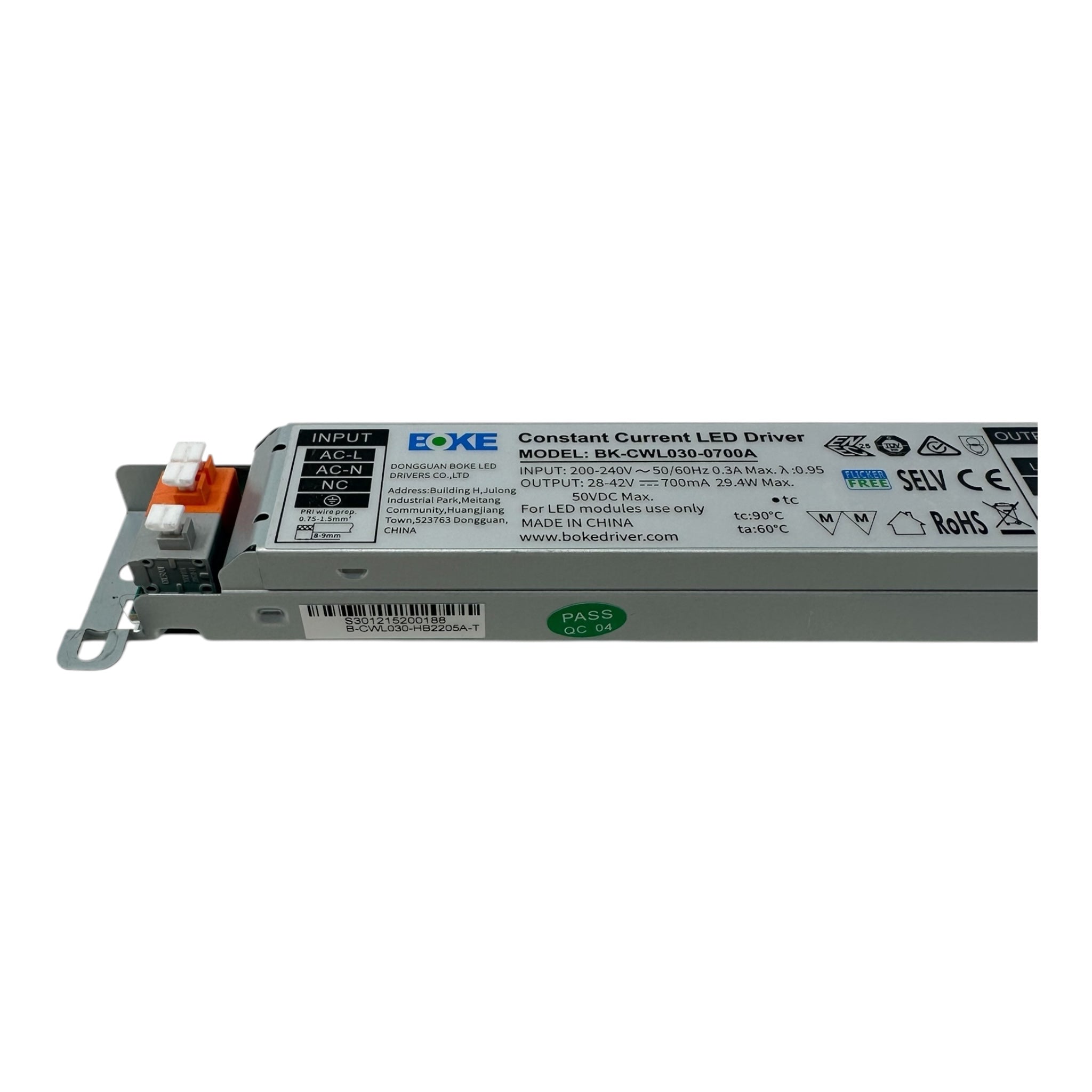 Boke LED Driver Linear Aluminium Case 30W Constant Current