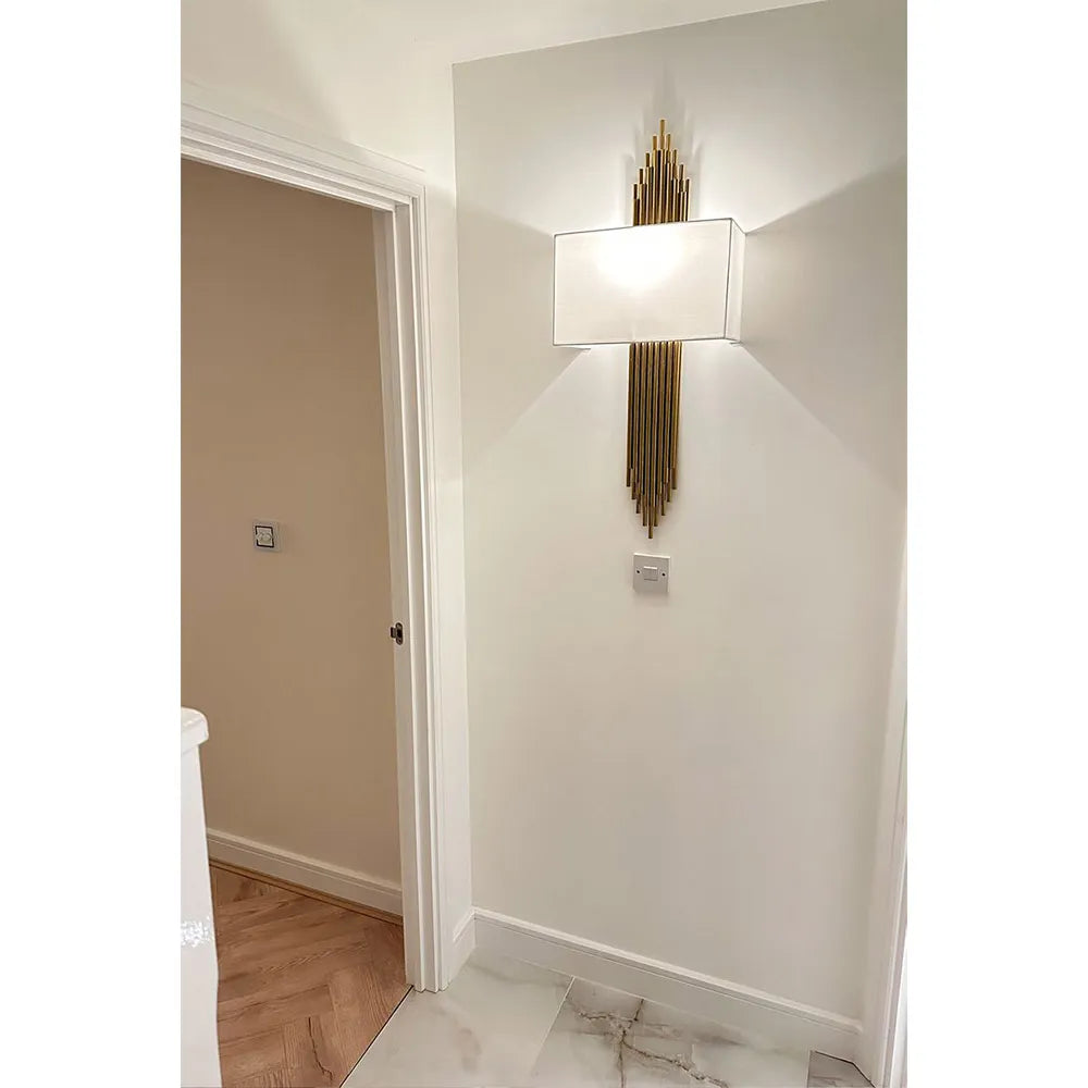 Lavenham Luxurious Wall Light Gold Finish 6W LED Bulb