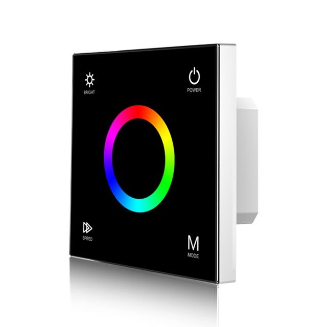 RGB LED Dimmer Switch - Touch Glass Panel