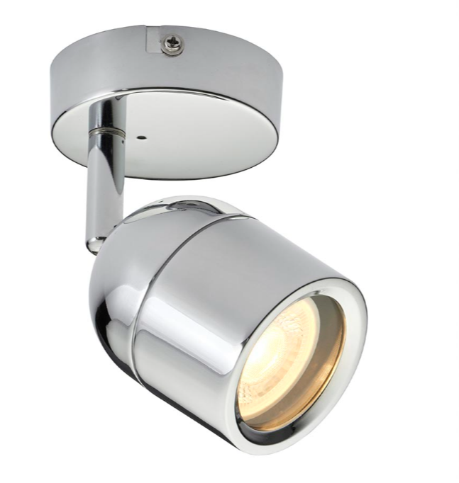 Knight Polished Chrome Bathroom Single LED Spot Light 5Watt