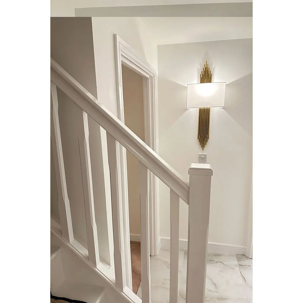 Lavenham Luxurious Wall Light Gold Finish 6W LED Bulb