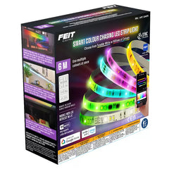 Smart Colour Chasing LED Strip Light RGB  Remote & Wi-Fi - 6m