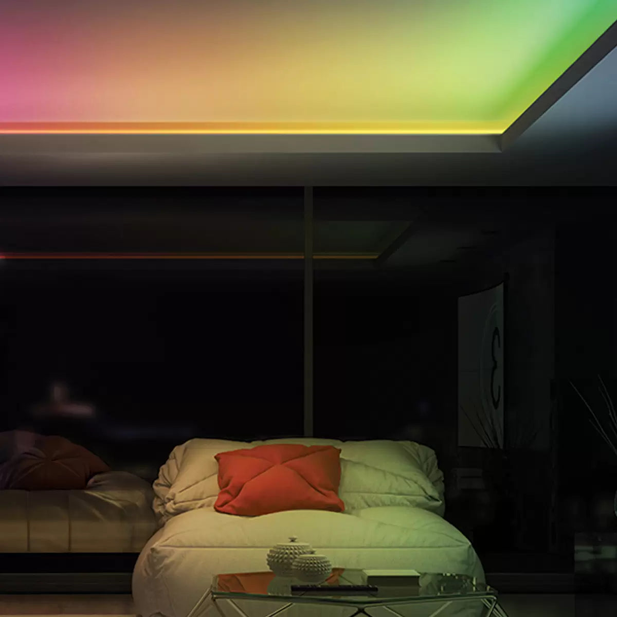 Smart Colour Chasing LED Strip Light RGB  Remote & Wi-Fi - 6m