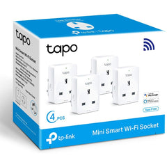 4 x TP-Link Tapo Smart Plug P100 Wi-Fi Outlet (Amazon Alexa & Google Home)