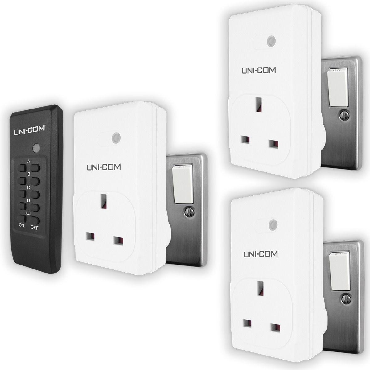 Led Remote Control Socket UNI-COM Remote Control Sockets. Pack of 3 – Ledison Lighting
