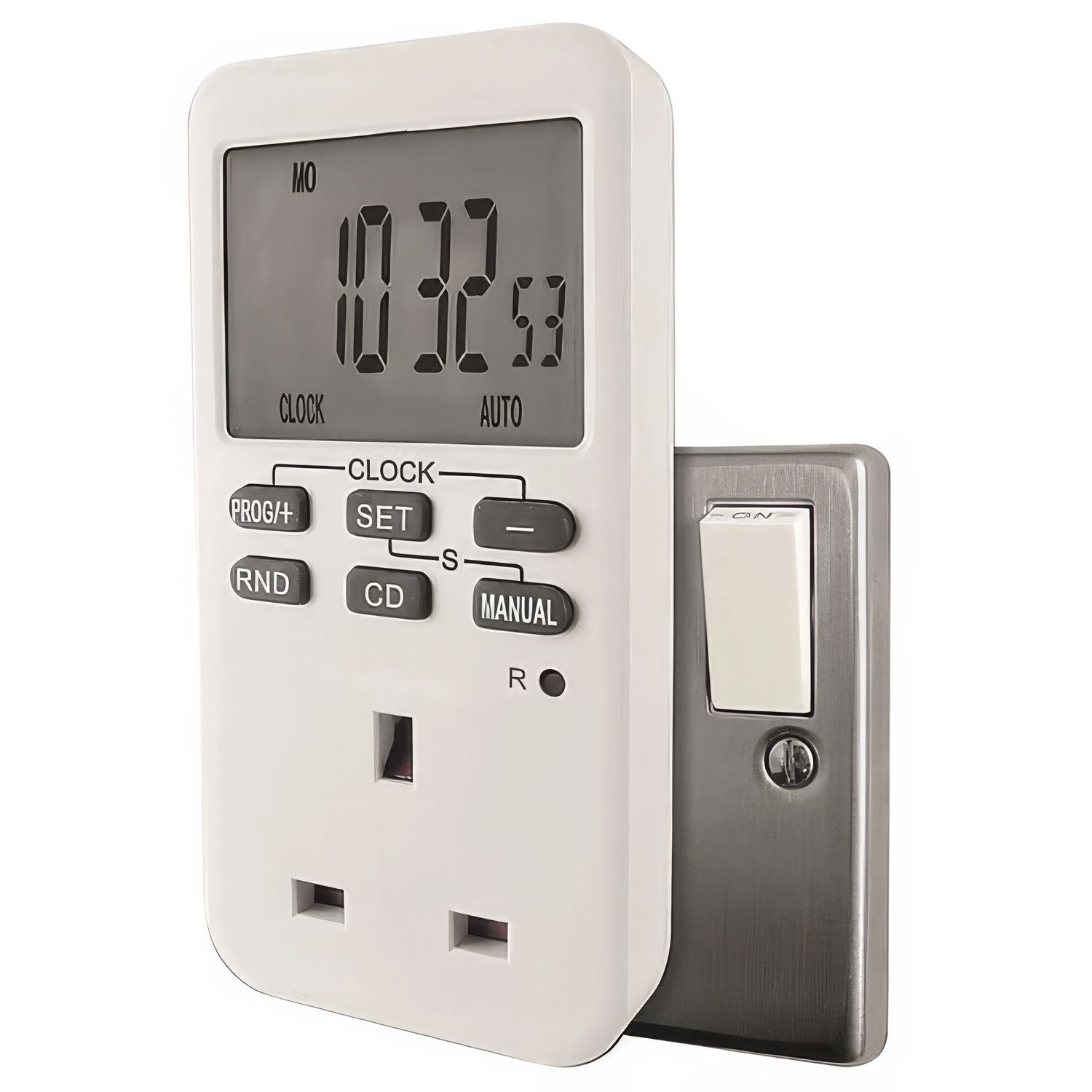 E Timer UNI-COM Easy Read Electronic Timer UK Socket Pack of 3 – Ledison Lighting