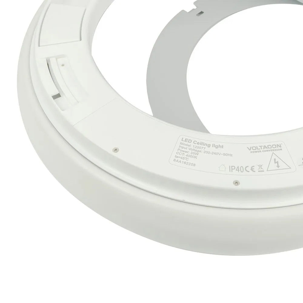 Uranus Circular Ceiling LED Light 35W in White Surface Mount