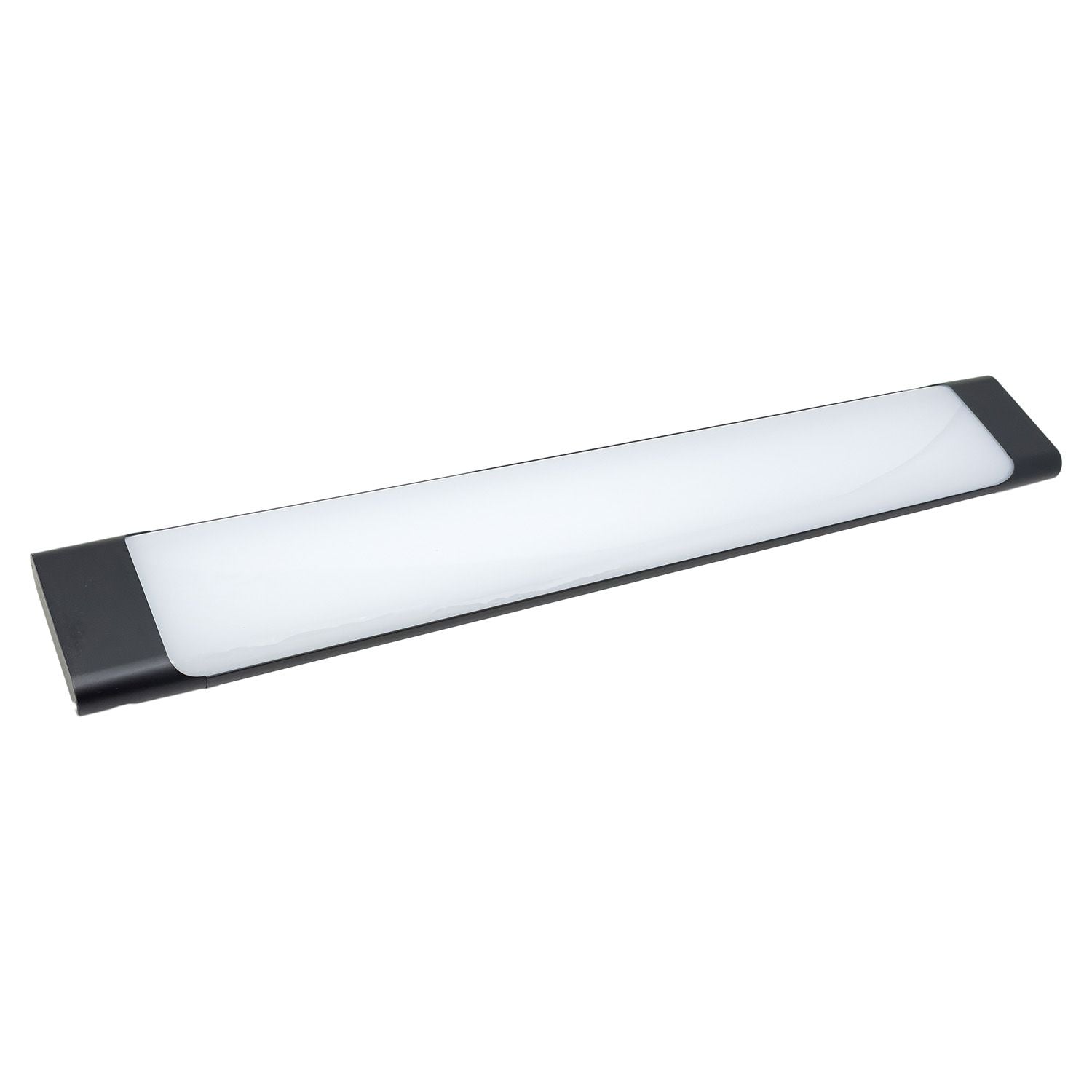 Voltaled Uranus, LED Strip Light Batten 60cm, 20W - Black Office Garage Ceiling