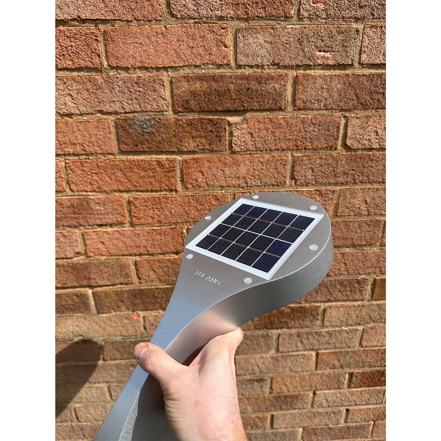 LED Solar Wall Light - Tucano 4Watt Ultra Bright Warm White Lithium Battery