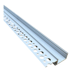 LED Recessed Drywall Profile for Corner Closing - Flange at the Top (1 metre)