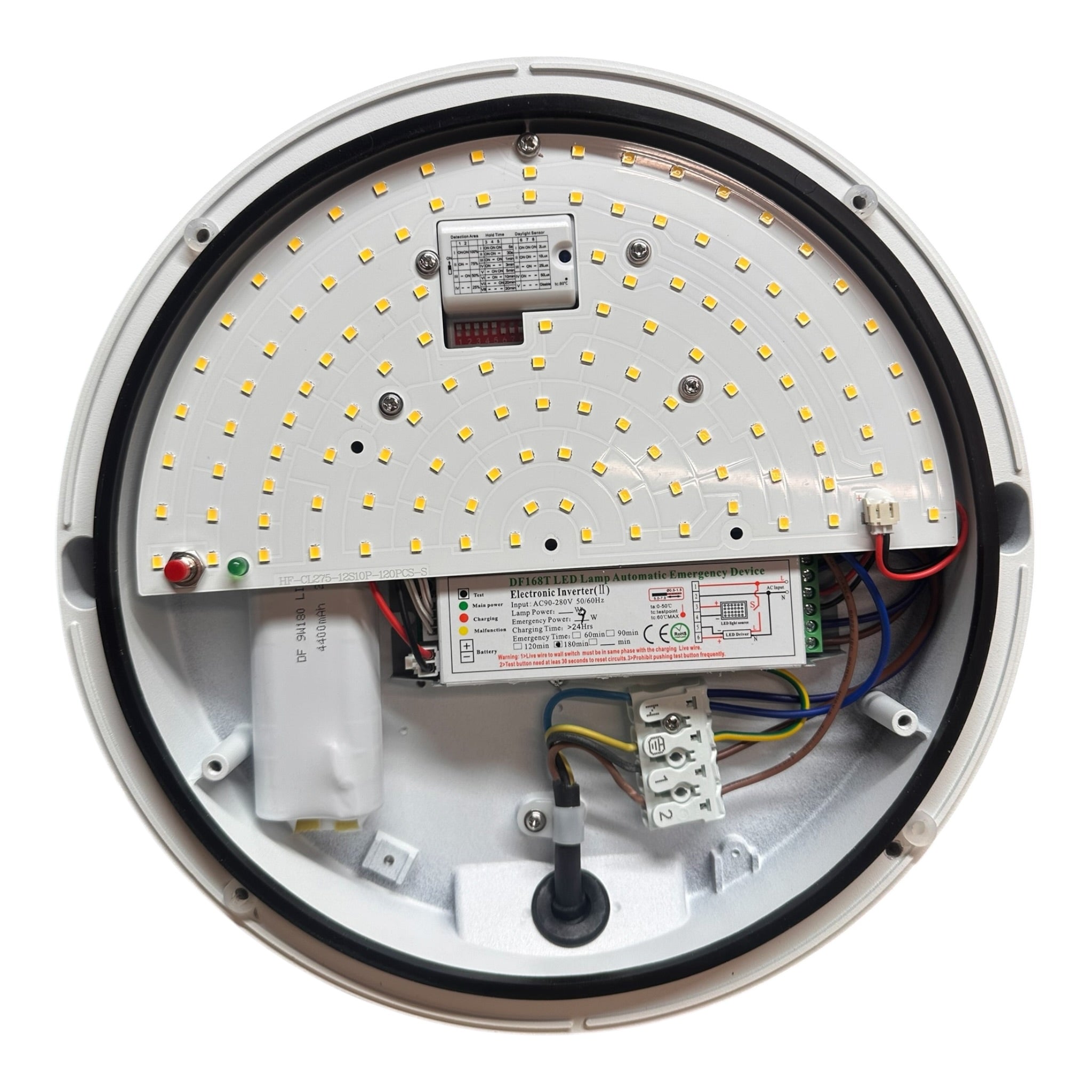 VOLTALED Eyelid LED 15W Outdoor Wall Light Fitting - White