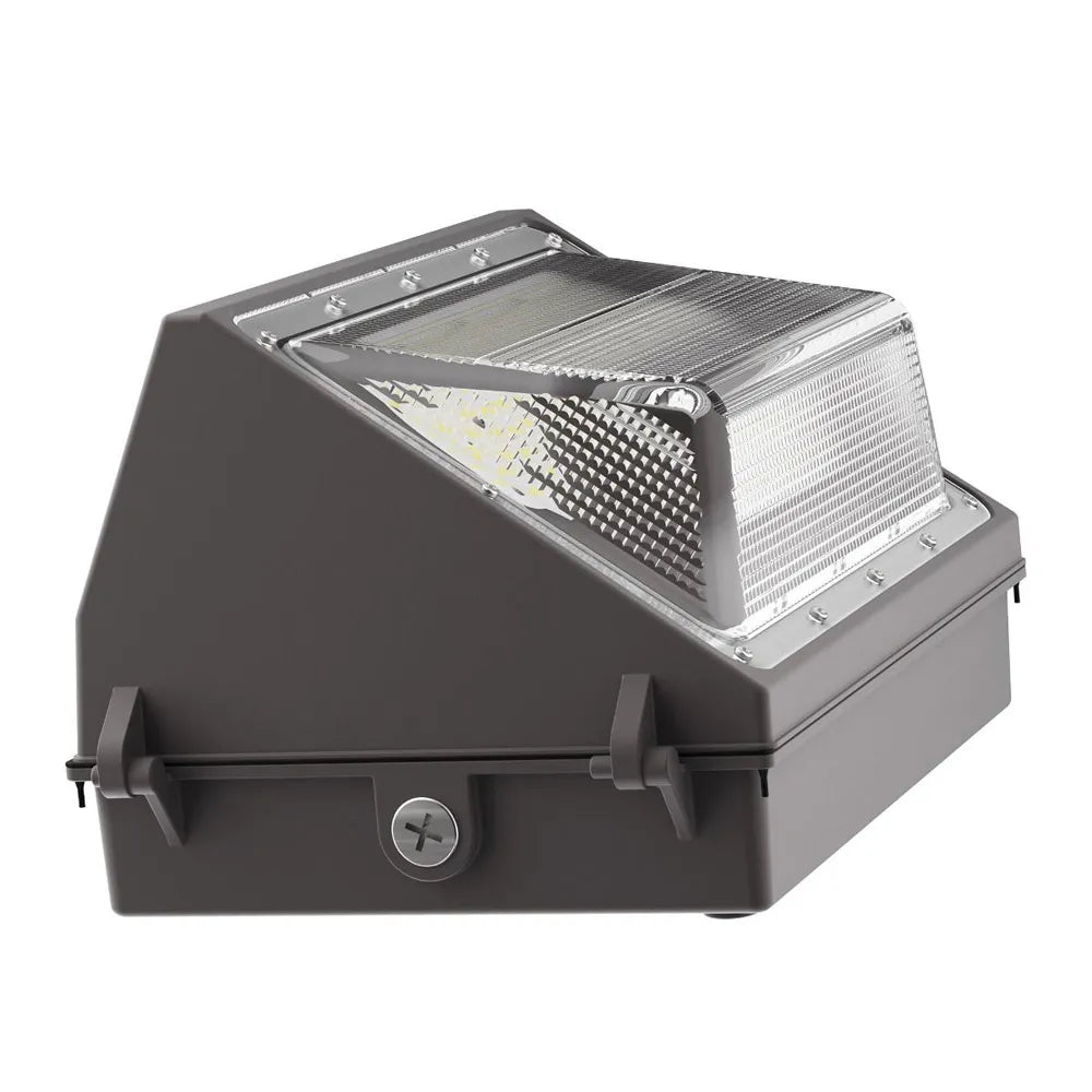 Wallie LED Wall Fixture 75W. IP65, Outdoor Security Lighting. Grey