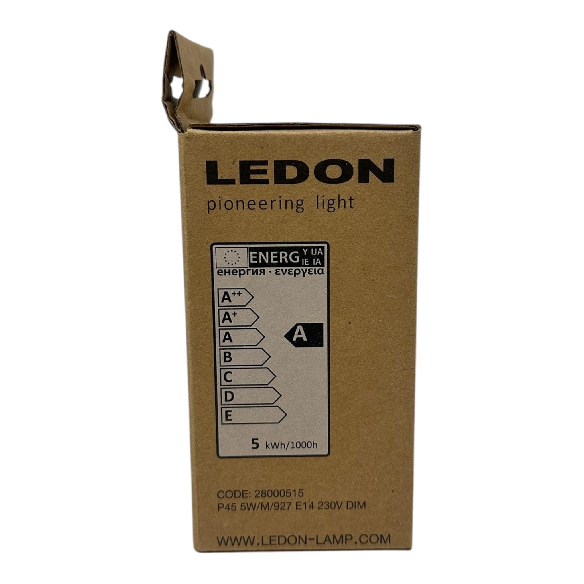 LEDON P45 Dimmable Bulb E14 Warm White 2700K 5W