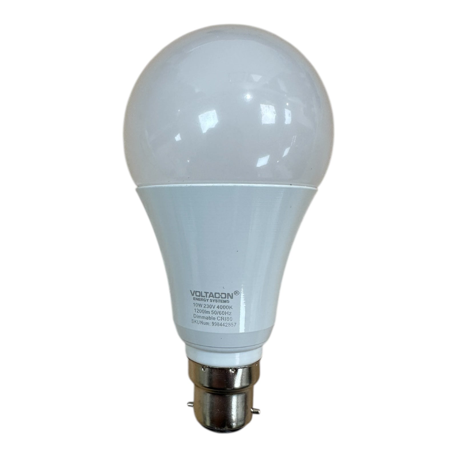 LED Bulb Bayonet B22 Dimmable Natural White Light 10Watt