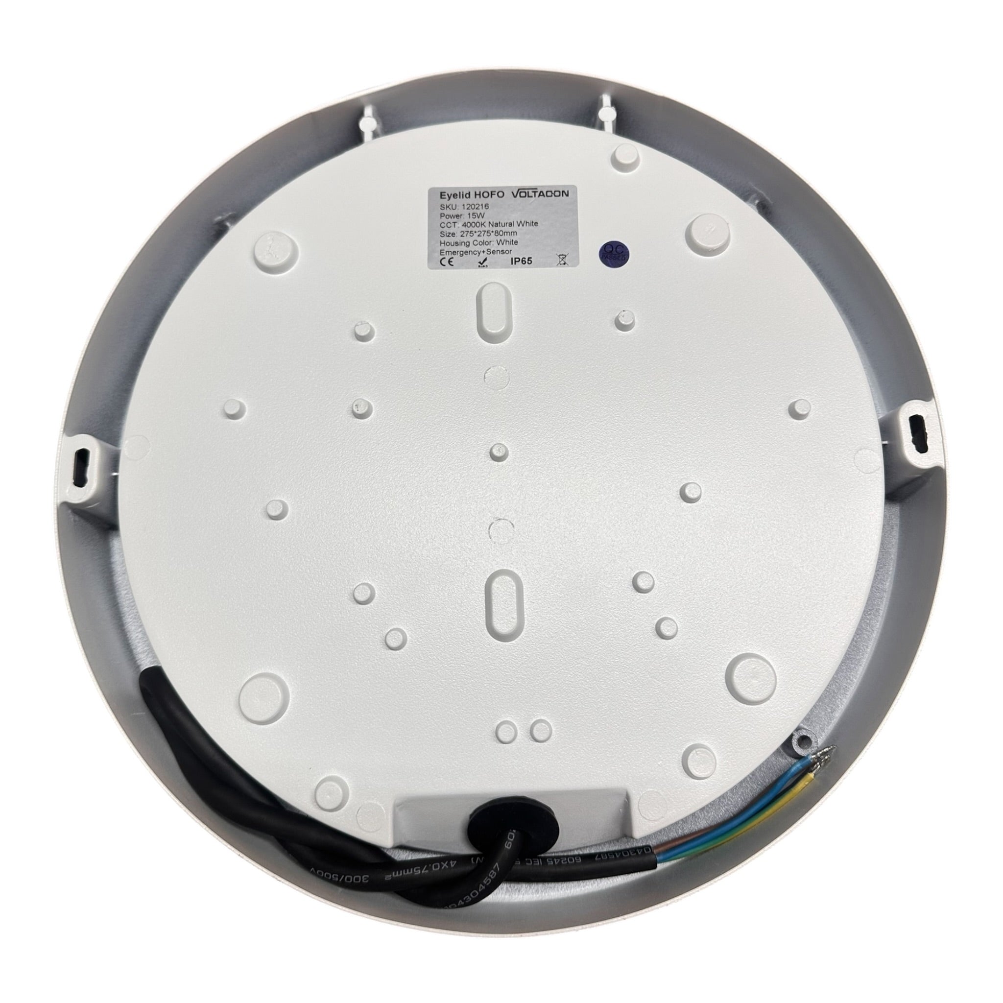VOLTALED Eyelid LED 15W Outdoor Wall Light Fitting - White